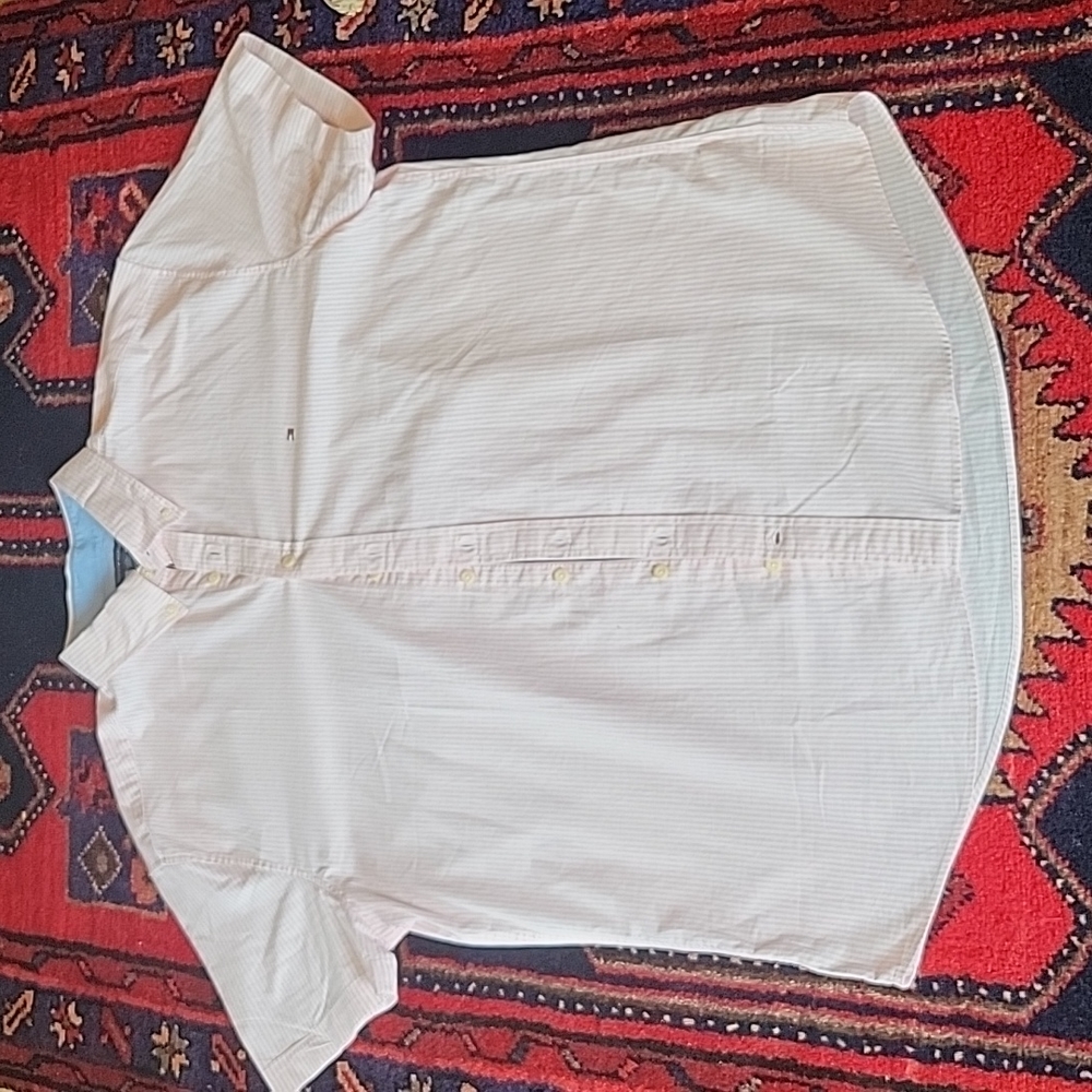 XXL Tommy Hilfiger pink striped button down shirt